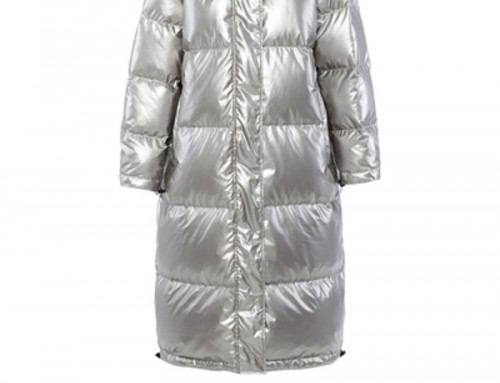 Women Shiny Puffer Long Jackets