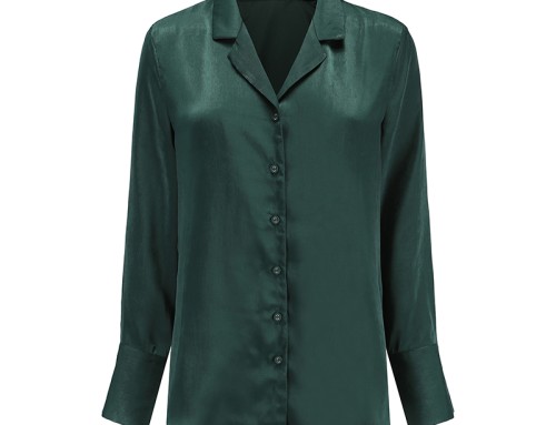 Embroidered Green Shirt