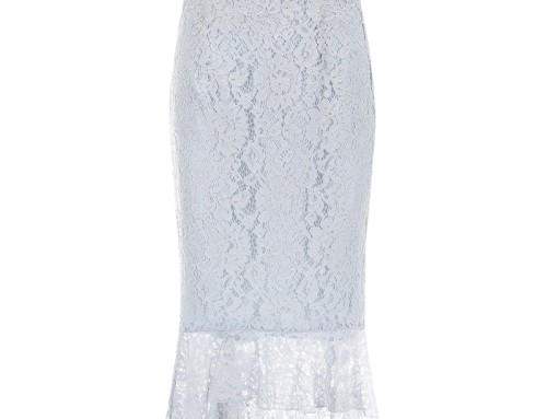 Hooked Lace Wrap Hip Skirt